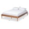 Baxton Studio Colette Ash Walnut Finished Wood Queen Size Platform Bed Frame 161-10185 - alternate 8
